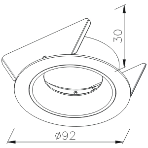 Stainless Steel Fixture MR16 or GU10 Downlight